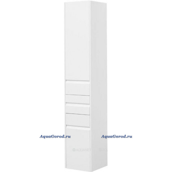 Шкаф-пенал Aquanet Палермо 35 L напольный белый глянец 237410