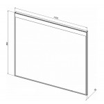 Зеркало Aquanet Палермо 110х85 с LED подсветкой, инфракрасный выключатель 00196646 Зеркало Aquanet Палермо 110х85 с LED подсветкой, инфракрасный выключатель 00196646