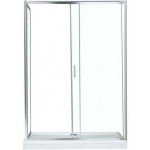 Душевая дверь в нишу Aquanet 140х190 раздвижная прозрачное стекло профиль хром SD-1400A