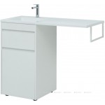 Тумба под умывальник Aquanet Токио 58 напольная с бельевой корзиной и 1 ящиком белый глянец 239290 Тумба под умывальник Aquanet Токио 58 напольная с бельевой корзиной и 1 ящиком белый глянец 239290