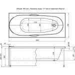 Панель фронтальная для ванны Aquanet Dali 160