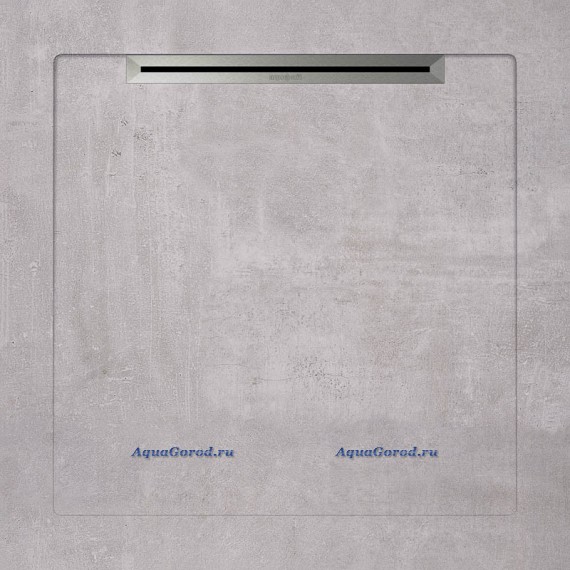 Душевой поддон Aquanit BETON Grey SLOPE Line из керамогранита 90х90 бетон