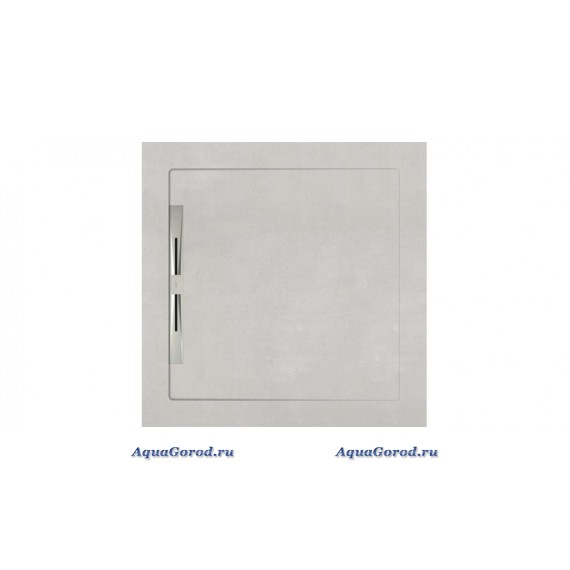 Душевой поддон Aquanit BETON White SLOPE Line из керамогранита 90х90 бетон светлый