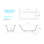 Ванна чугунная Aquatek Дельта 180x80 см AQ8980F-00