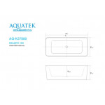 Ванна Aquatek Квадро отдельностоящая 180х80 см AQ-K27880