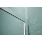Душевая дверь в нишу Aquatek 120х200 раздвижная прозрачное стекло профиль хром AQNAA6121-120