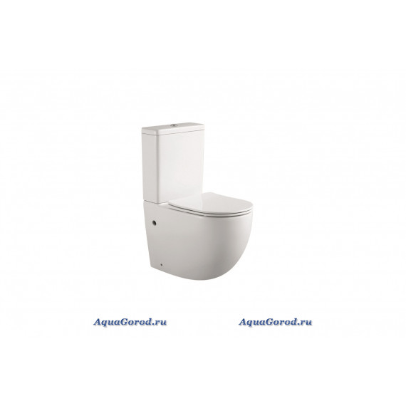 Унитаз-компакт Aquatek Европа безободковый с сиденьем микролифт AQ2903-00