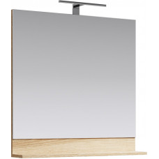Зеркало Aqwella Фостер 80 см со светильником дуб сонома FOS0208DS