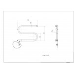 Полотенцесушитель электрический Арго Орион 45х32 S-образный универсальный хром 01911
