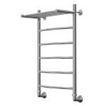 Полотенцесушитель с полкой Арго Классик 2 30х80 1" боковое справа м.р. 50 см 6 перекладин хром 14797 Полотенцесушитель с полкой Арго Классик 2 30х80 1" боковое справа м.р. 50 см 6 перекладин хром 14797