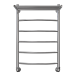 Полотенцесушитель с полкой Арго Классик 2 30х80 1" боковое справа м.р. 50 см 6 перекладин хром 14797 Полотенцесушитель с полкой Арго Классик 2 30х80 1" боковое справа м.р. 50 см 6 перекладин хром 14797