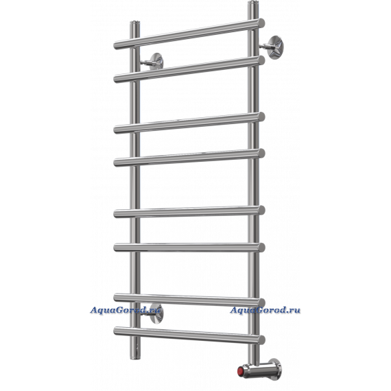 Полотенцесушитель электрический Арго Лесенка-Э 52х82 таймер правый 8 перекладин хром 11294