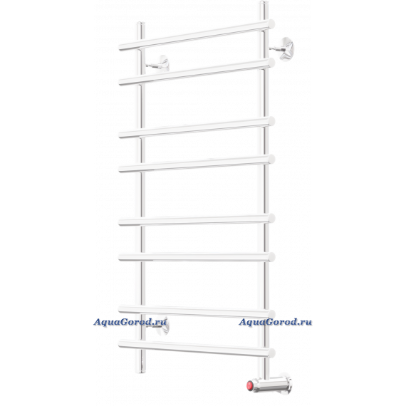 Полотенцесушитель электрический Арго Лесенка-Э 52х82 кнопка правый 8 перекладин белый 06946