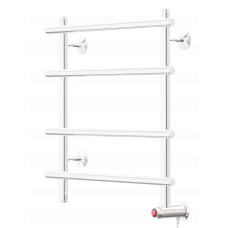 Полотенцесушитель электрический Арго Лесенка-Э 50х50 универсальный правый 4 перекладины белый 11599