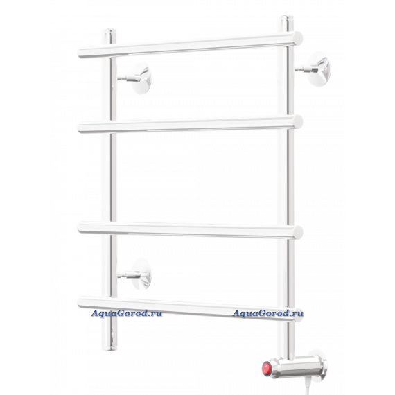Полотенцесушитель электрический Арго Лесенка-Э 50х50 универсальный правый 4 перекладины белый 11599