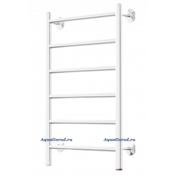 Полотенцесушитель электрический Арго Орион Лесенка 40х50 кнопка правый 5 перекладин белый 10167