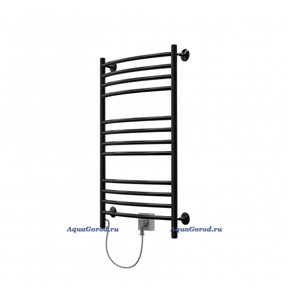Полотенцесушитель электрический Арго Рио-Э 40х80 левый 12 перекладин черный 15334