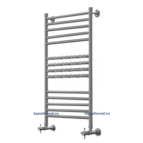 Полотенцесушитель Арго Рио Твист 40х80 1/2" нижнее м.р. 50 см 14 перекладин хром 13050
