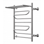 Полотенцесушитель с полкой Арго Ривьера Классик 50х60 1" нижнее м.р. 50 см 9 перекладин хром 02147