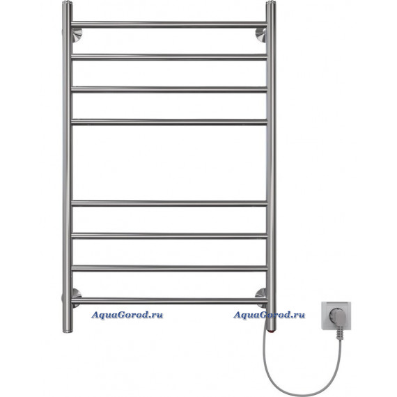 Полотенцесушитель электрический Арго Орион Престиж 40х80 универсальный левый 8 перекладин хром 11039
