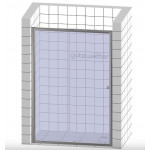 Душевая дверь GuteWetter GK-662D 155х200 см стекло бесцветное, профиль хром блестящий GW662D155200-CH-CL