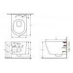 Унитаз подвесной Baniera Кос Торнадо WaterStorm с сиденьем SoftClose белый B-006-WHT Унитаз подвесной Baniera Кос Торнадо WaterStorm с сиденьем SoftClose белый B-006-WHT
