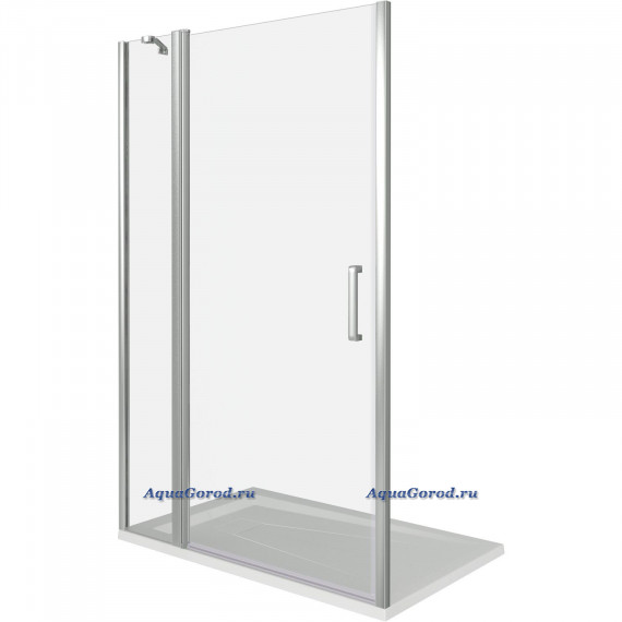 Душевая дверь в нишу BAS Good Door Fantasy WTW-130-C-CH распашное прозрачное стекло ФА00027