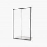 Душевая дверь в нишу BAS Good Door Idea WTW-140-C-B прозрачное стекло черный профиль ИД00011