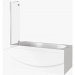 Шторка для ванны BAS Good Door Screen 2Н-100-C-CH c распашной створкой прозрачное стекло ПД00093