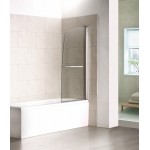 Шторка для ванны BAS Good Door.Screen R-HT-80-C-CH распашная с ручкой прозрачное стекло ПД00089