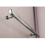 Шторка для ванны BAS Good Door.Screen R-HT-80-C-CH распашная с ручкой прозрачное стекло ПД00089