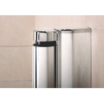 Шторка для ванны BAS Good Door.Screen R-HT-80-C-CH распашная с ручкой прозрачное стекло ПД00089
