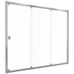 Шторка для ванны BAS Good Door Screen WTW-140-G-CH 3-створчатая раздвижная стекло Грейп ПД00108