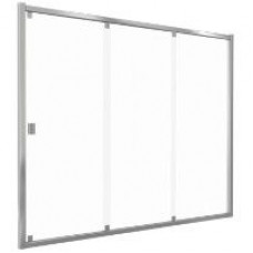 Шторка для ванны BAS Good Door Screen WTW-130-G-CH 3-створчатая раздвижная стекло Грейп ПД00107