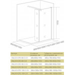 Душевое ограждение Bas Good Door WALK IN SP2-80-C-CH прозрачное стекло профиль хром ВИ00024