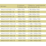 Душевая перегородка Bas Good Door Walk In SP-80-C-B прозрачное стекло черный профиль ВИ00011