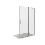 Душевая дверь в нишу BAS Good Door Mokka WTW-110-C-WE прозрачное стекло белый профиль МК00005