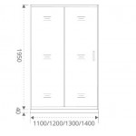 Душевая дверь BAS Good Door Antares WTW-110-W-CH в нишу раздвижная прозрачное стекло с рисунком 110 см
