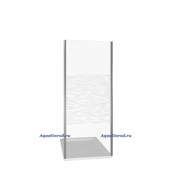 Боковая стенка BAS Good Door Infinity SP-90-W-CH неподвижная прозрачное стекло с рисунком 90 см