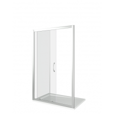Душевая дверь в нишу BAS Good Door Latte WTW-130-C-WE прозрачное стекло белый профиль ЛА00010