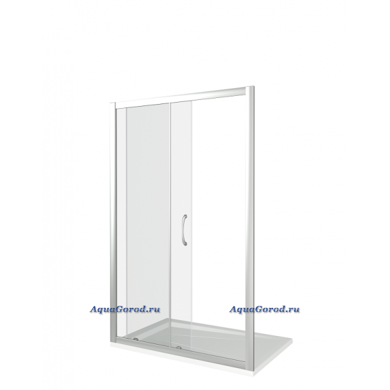 Душевая дверь в нишу BAS Good Door Latte WTW-140-C-WE прозрачное стекло белый профиль ЛА00011