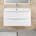 Тумба под умывальник BelBagno Acqua 90 подвесная, bianco lucido ACQUA-900-2C-SO-BL