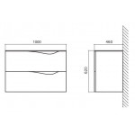 Тумба под умывальник BelBagno Clima 100 BB1000JH1C/BL-BB13100L