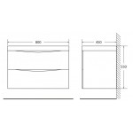 Тумба под умывальник BelBagno Marino 80 MARINO-800-2C-SO-BL-P