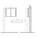 Зеркало-шкаф BelBagno SPC-2A-DL-BL-800