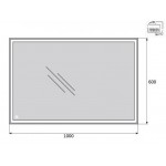 Зеркало BelBagno SPC-GRT-1000-600-LED-TCH