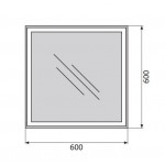Зеркало BelBagno SPC-GRT-600-600-LED-BTN