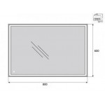 Зеркало BelBagno SPC-GRT-600-800-LED-TCH