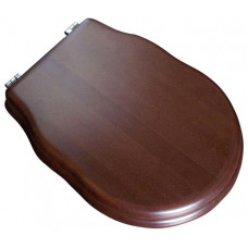 Сиденье BelBagno Boheme деревянное орех Noce с металлическими креплениями и с системой Soft close фурнитура хром BB115SCW-CRM