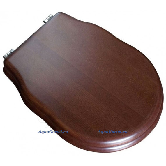 Сидение BelBagno Boheme деревянное орех Noce с металлическими креплениями и с системой Soft close фурнитура хром BB115SCW-CRM